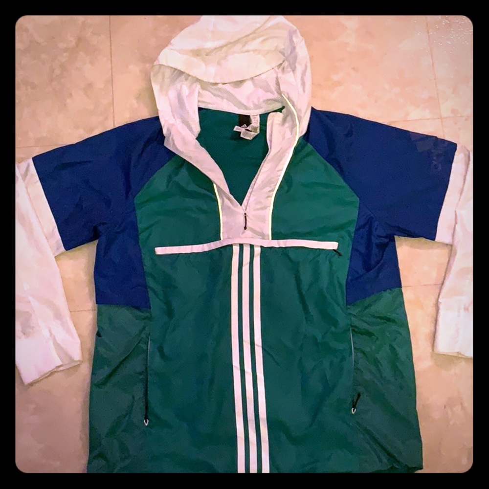 Vintage Adidas windbreaker classic color way
